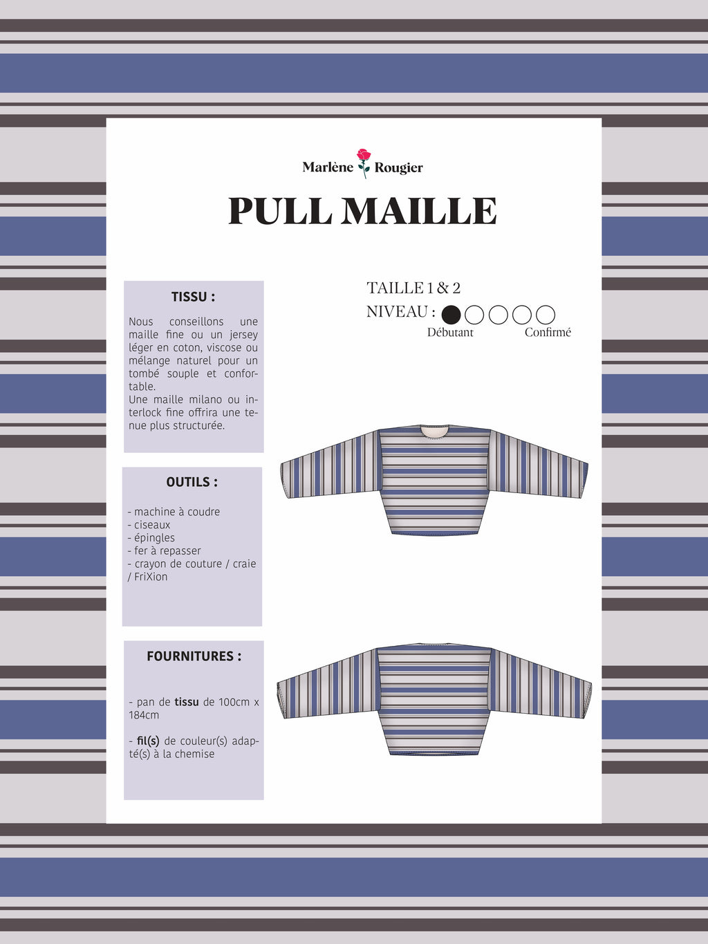  Pattern Combinaison short (french) - PDF