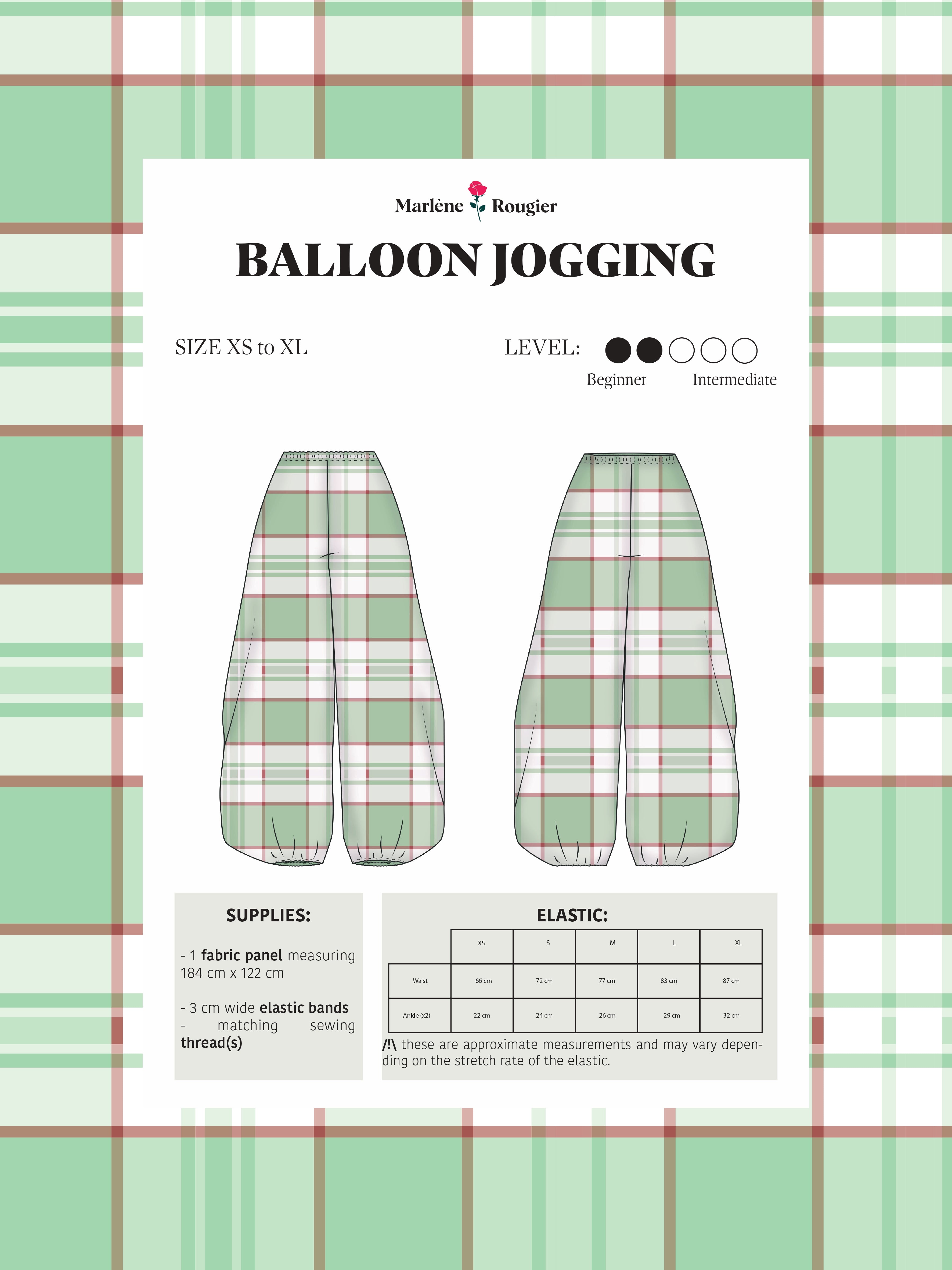 Pattern jogging ballon - PDF (English)