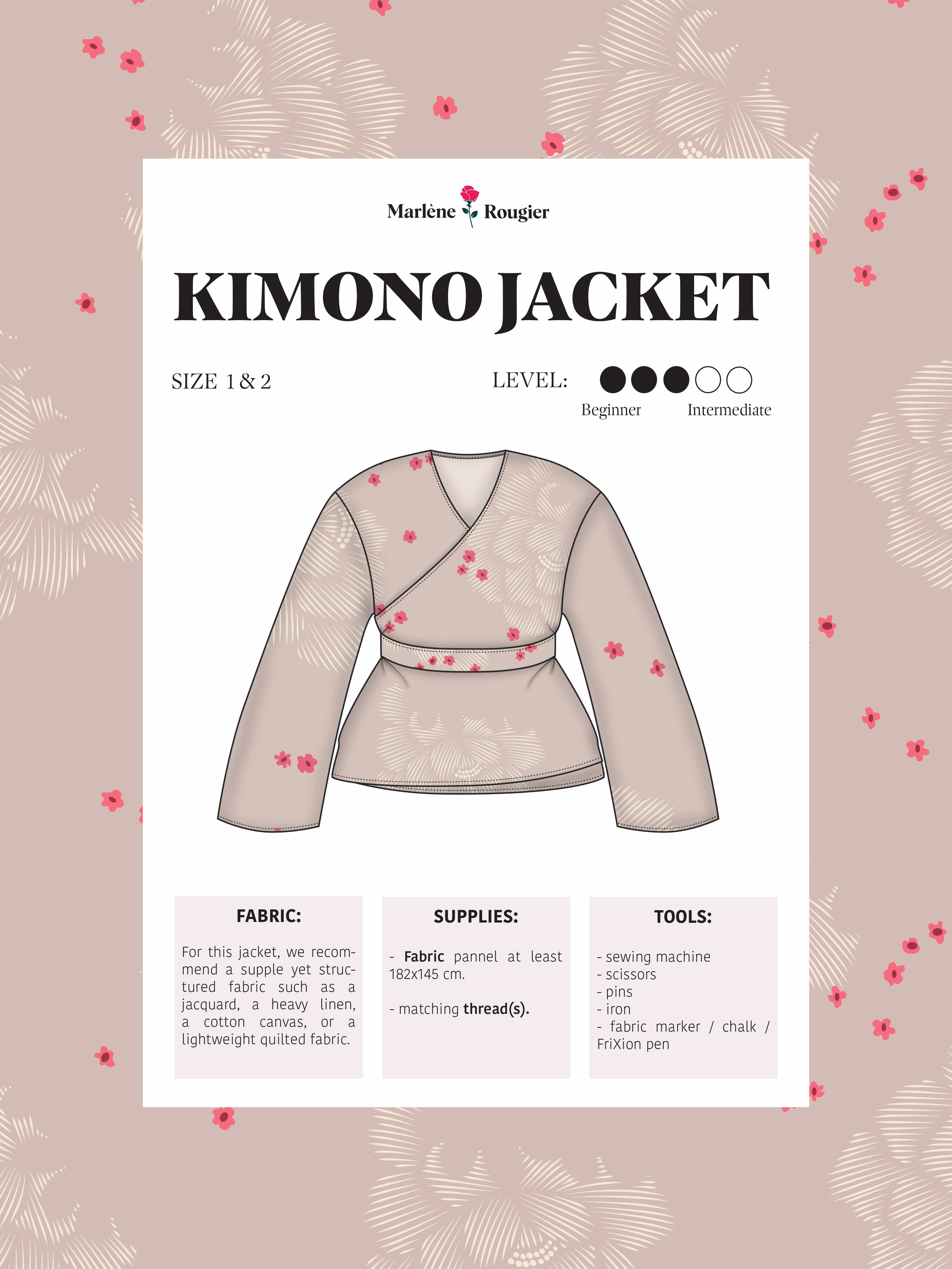 Pattern kimono - PDF (English)
