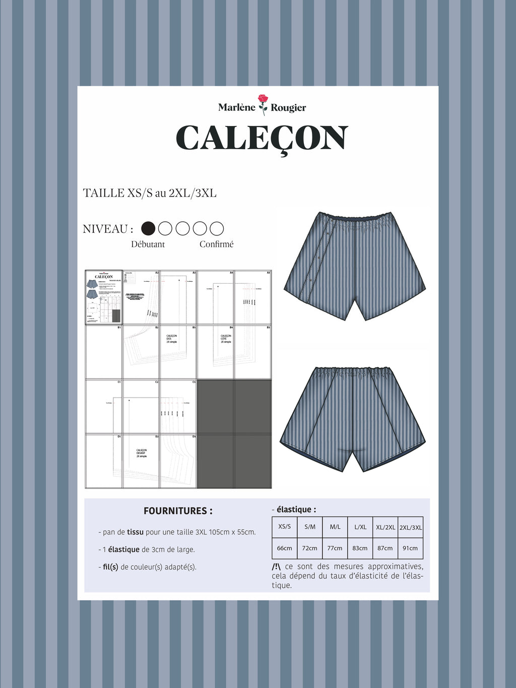  Pattern Caleçon (french) - PDF