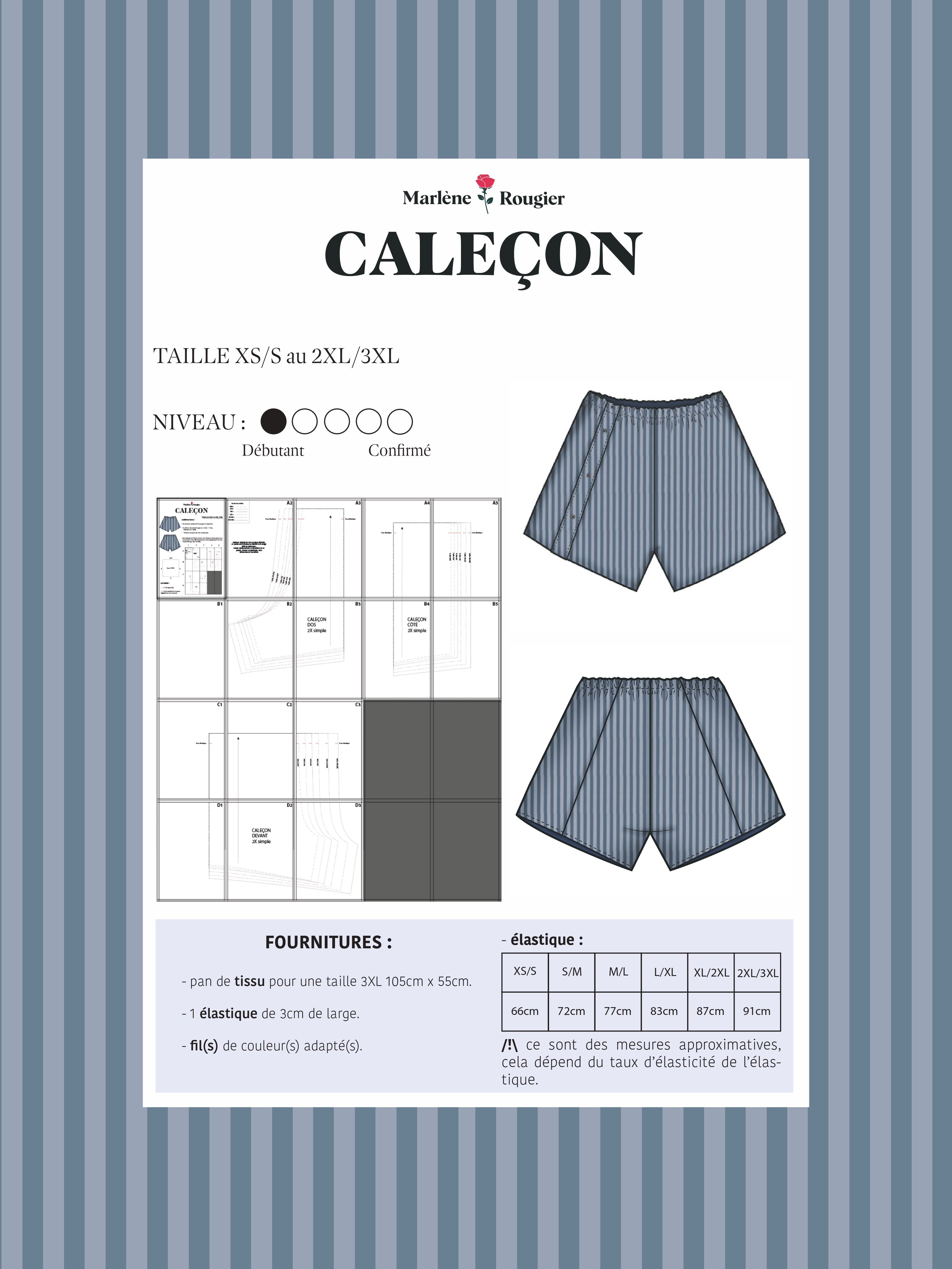 Pattern Caleçon (french) - PDF