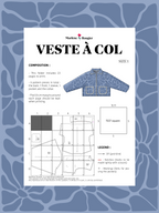  Pattern Veste à col - Taille 1 (english)