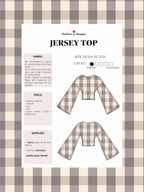 Pattern top jersey - PDF (English)