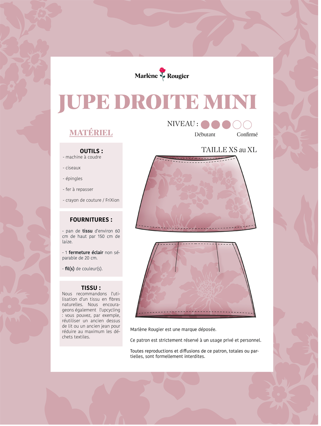  Pattern Jupe Longue (french) - PDF